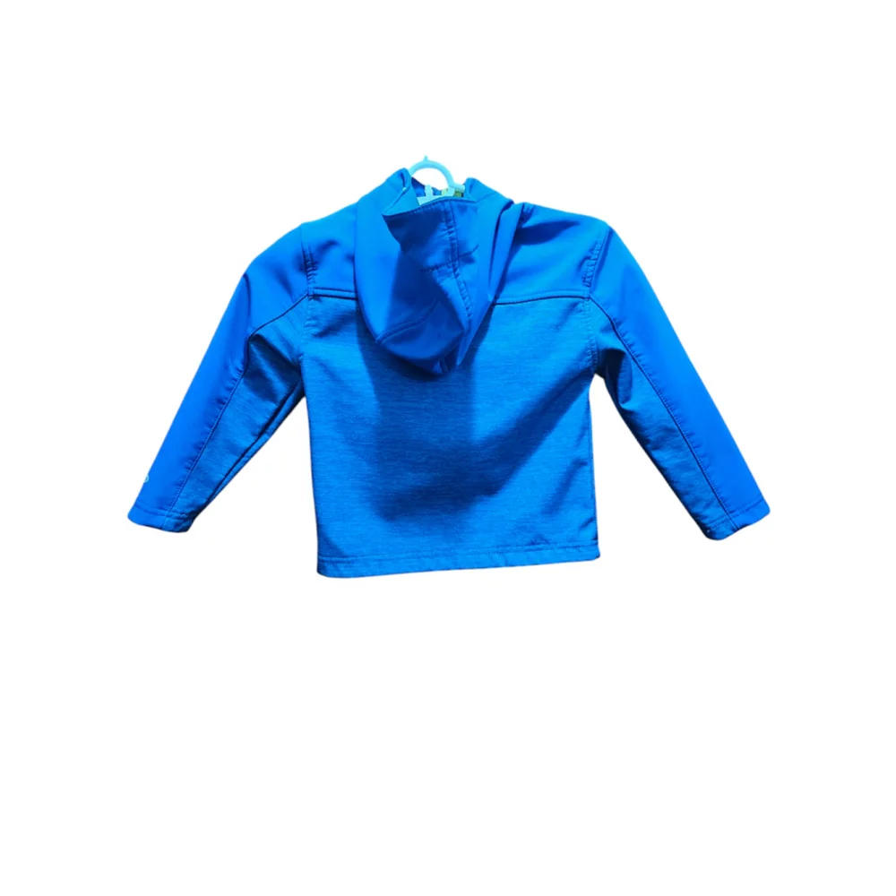 Boys Champion Jacket XS 4-5 Blue Lime Green